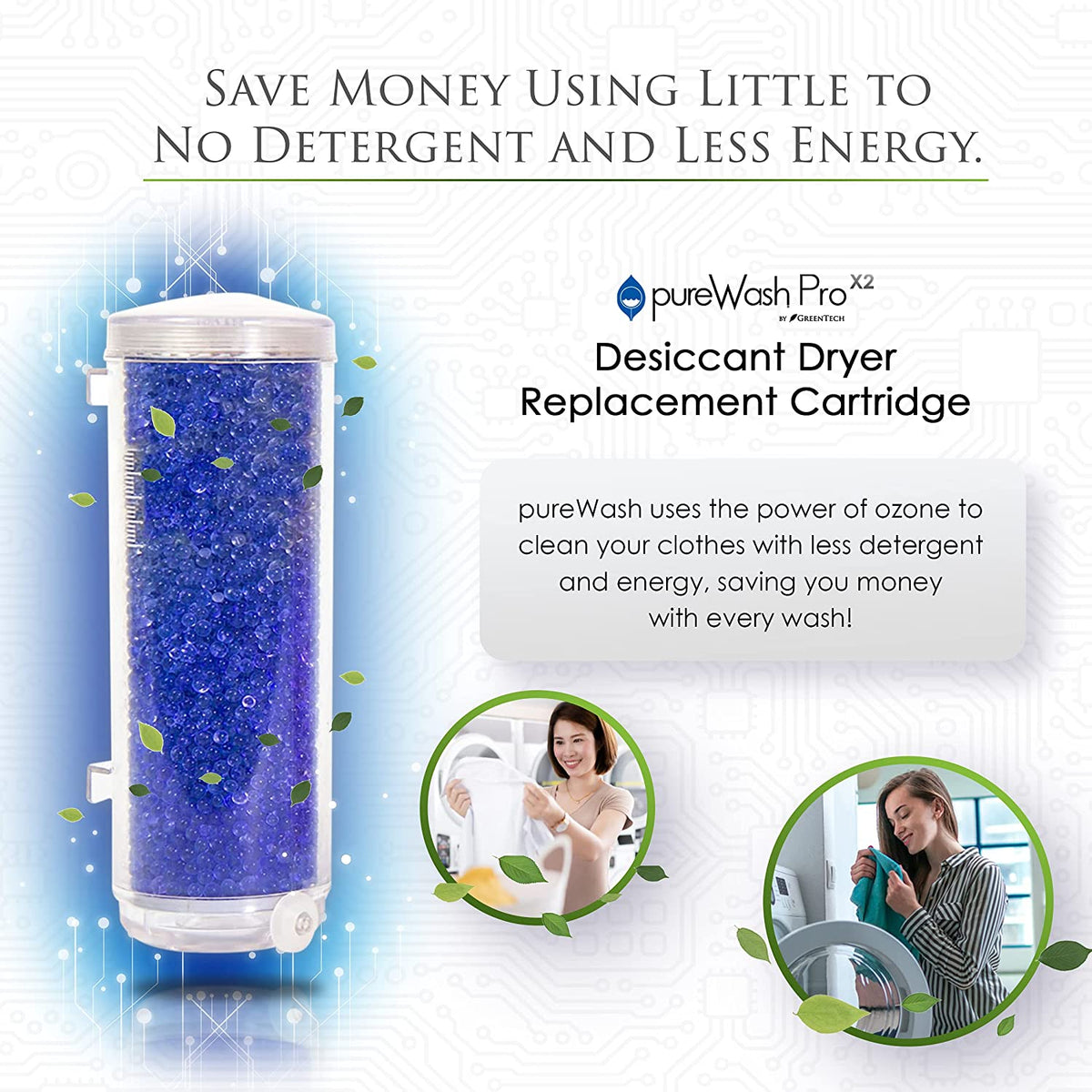 Replacement Desiccant Dryer Cartridge for Greentech pureWash Pro X2