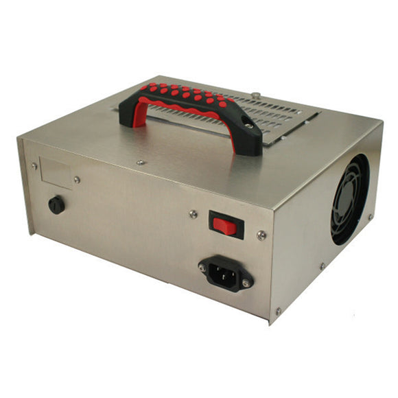 Jenesco FM-1 ozone generator, supplied by Canadian supplier CleanWorld, from a right-frontal view. 